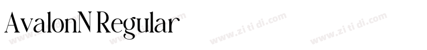 AvalonN Regular字体转换